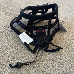 Cat Halloween Costume - Spider Set - Headpiece and Collar One Size NWT